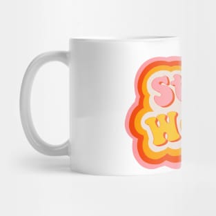 Stay Weird 70s Retro Design Mug